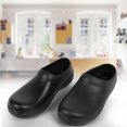 thumbnail image 2 of Zapatos de cocina negros para un agarre máximo, sandalias de chef de cocina antideslizantes talla 45, 2 of 8