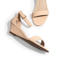 thumbnail image 4 of DREAM PAIRS Women's Ankle Strap Low Wedge Sandals Party Bridal Wedding Dress Shoes, 4 of 7