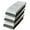 White & Grey, variant on Stripes Kitchen Towels/Hand Towels, 6 Pack Large 100% Ring-Spun Cotton with Hanging Loop, 430 GSM Soft Ultra Absorbent, Machine Washable 16 x 28 inches.