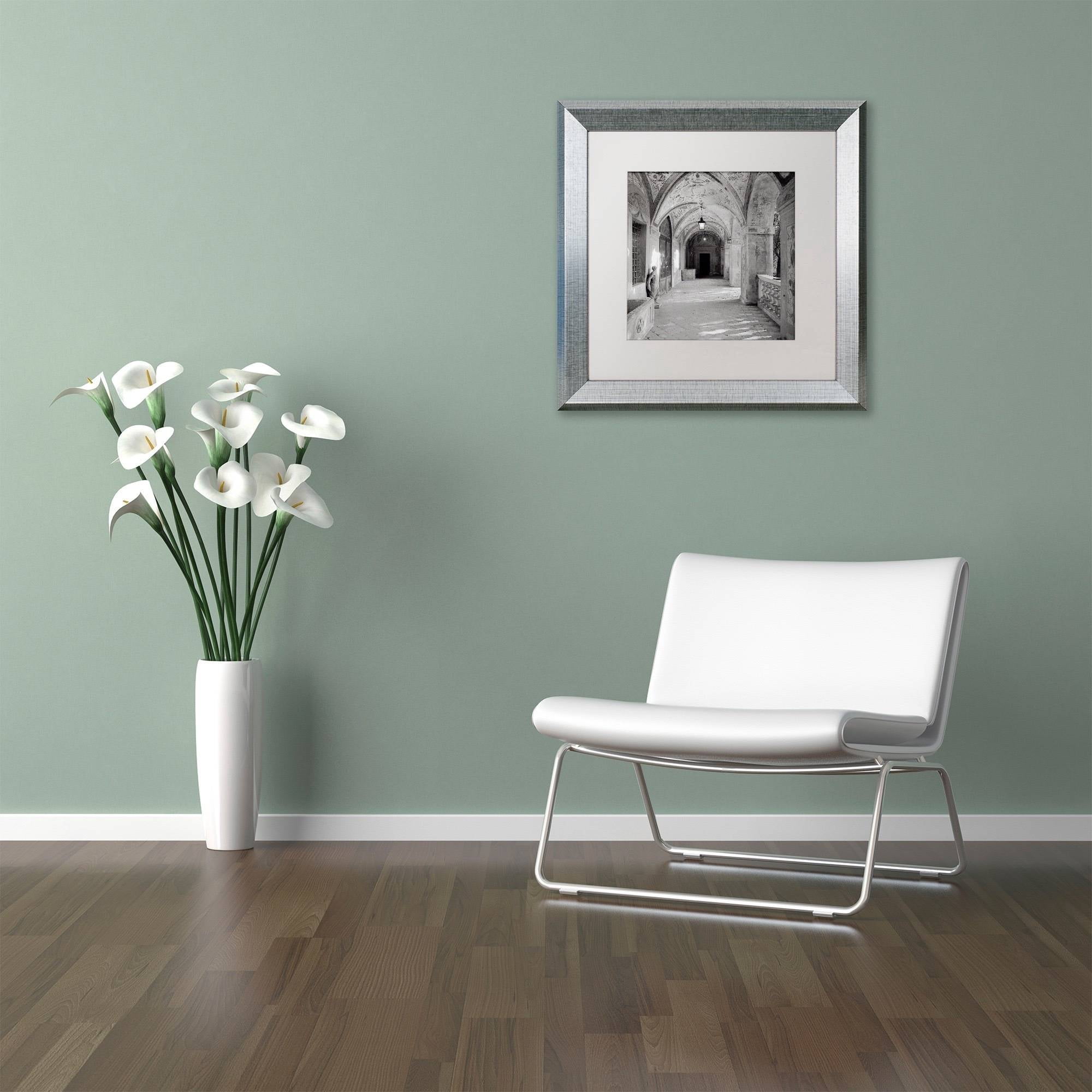 Trademark Fine Art "Padova I" Canvas Art by Alan Blaustein, White Matte, Silver Frame