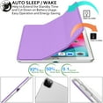 thumbnail image 3 of DuraSafe Cases iPad PRO 12.9 Inch 4th 5th 6th [ Pro 12.9 4 5 6 ] MY3K2LL/A MY3J2LL/A MY2H2LL/A MY2J2LL/A TriFold PC Lightweight Smart PU Leather Protective Hard Back Cover - Purple, 3 of 8