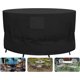 thumbnail image 1 of SIRUITON Funda para Muebles de Jardín Funda Redonda para Mesa de Jardín Impermeable, Resistente, Circular, para Patio, Muebles de Exterior, Funda para Carpa, Anti-UV, Funda para Mesa y Silla, A, 1 of 7