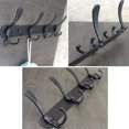thumbnail image 3 of Wall Coat Rack, Design Wall Coat Rack with Two-Way Carbon Steel, Solid Bathroom Coat Racks for Bedroom Office Foyer Black (4 Hooks), 3 of 8