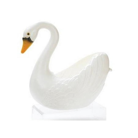 16 Plastic Planter - 16 in. Swan Planter - White