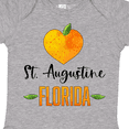 thumbnail image 4 of Inktastic St. Augustine Florida Orange in Heart Boys or Girls Baby Bodysuit, 4 of 5