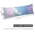 thumbnail image 2 of Funda de almohada Cinnamoroll, funda de almohada larga de cuerpo entero, almohada de juegos para niños, cojín de sofá, muebles para el hogar, decoraciones de cama de 20" x 54", 2 of 5