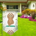 thumbnail image 6 of Sigee Cute Sloth In Yoga Pose Tree Printed Flag12.5 * 18in Outdoor Yard Flags For Garden Decor, 6 of 9