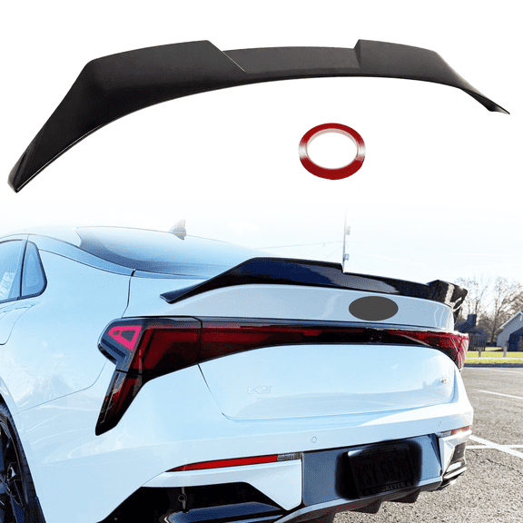 For 2025-2026 Kia K5 Optima V Style Gloss Black ABS Highkick Duckbill Trunk Spoiler Wing
