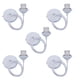 thumbnail image 1 of Bearachild 5 piezas hogar Oficina Hotel estilo Vintage techo ajustable soporte de lámpara colgante dormitorio Base de luz bombilla E27 enchufe Iluminación novedosa Blanco 2m Bearachild HA071363-06B, 1 of 6