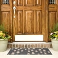 thumbnail image 5 of SAFAVIEH Courtyard Trena Fishes Indoor/Outdoor Area Rug, Dark Grey/Beige, 9' x 12', 5 of 13