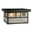 thumbnail image 7 of Meyda Tiffany 52694 Hyde Park Double Bar Mission 2 Light 17" Wide Flush Mount Square, 7 of 7