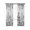Black, variant on Green Eucalyptus Leaves Blackout Curtains, Light Blocking Print Window Curtains, Watercolor Spring Summer Botanical Thermal Insulated Window Drapes for Living Room 2 Panels, 104"W x 52"L