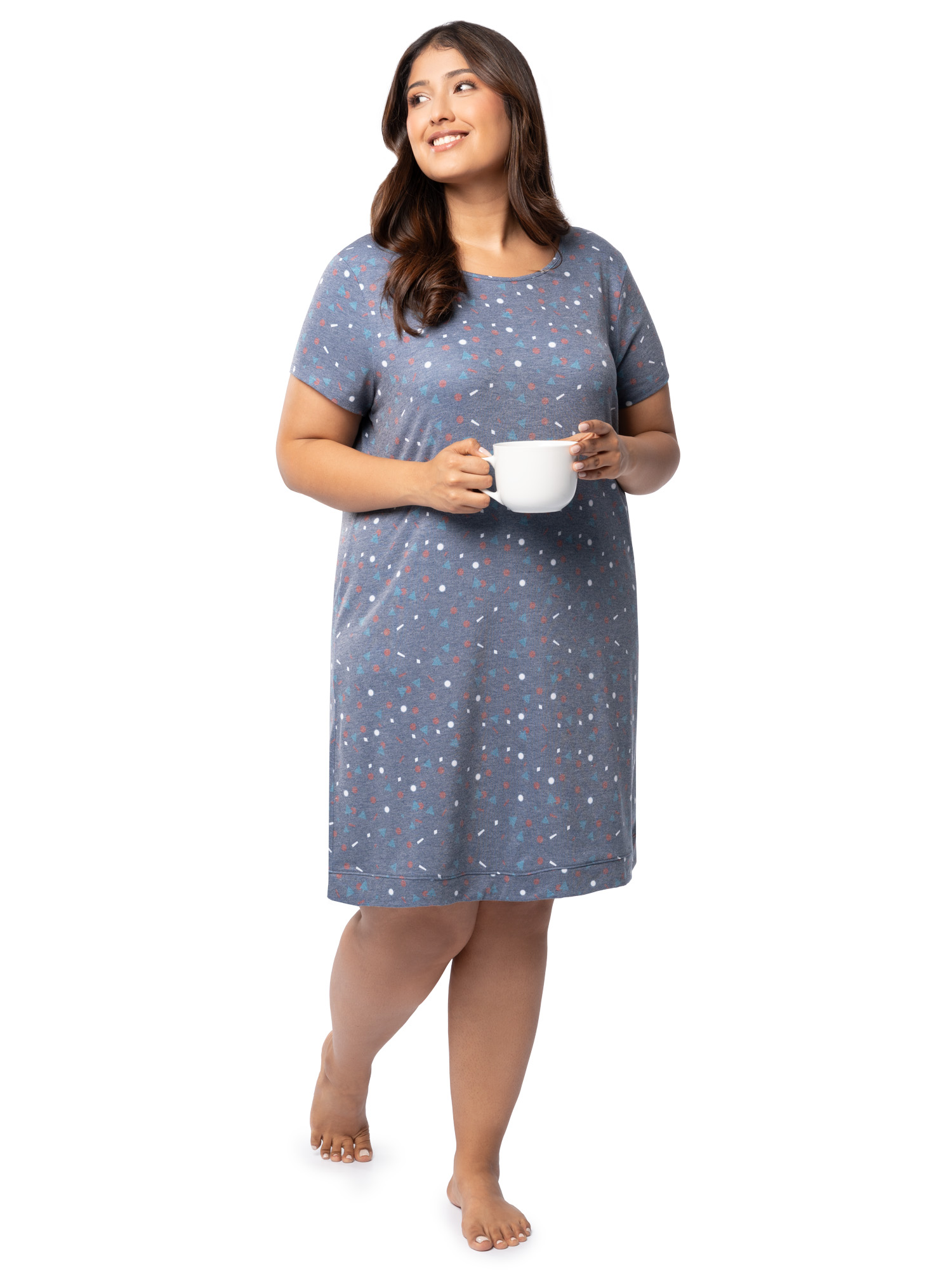 Fruit of the Loom Women's Soft and Breathable Pajama Sleepshirt, Sizes S-5X