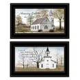 thumbnail image 2 of HomeRoots 12 x 21 x 1 in. Amazing Grace 4 Black Framed Print Wall Art - Set of 2, 2 of 3