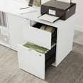 thumbnail image 4 of Stratus 30W Storage Cabinet with Drawers in White - Engineered Wood, 4 of 7
