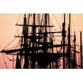 thumbnail image 2 of Alan Hausenflock 18x13 White Modern Wood Framed Wall Art Titled - Tall Ships at Sunset I, 2 of 5