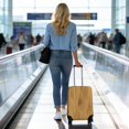 thumbnail image 5 of Stretch Luggage Cover S(18-20in)– Elastic Travel Suitcase Protector with Handle Openings & Bottom Closure, Washable Polyester Spandex Suitcases Cover, Wood Grain Print, 5 of 5