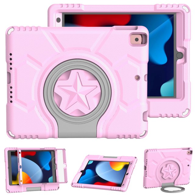 Funda DICEKOO Kids para iPad 10.2 de novena, octava y séptima generación con protector de pantalla