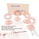 thumbnail image 4 of Soporte para Tarjetas de Mesa de Alambre, Diseño de Girasol Con Base en Espiral, Soporte para Tarjetas reutilizable en Oro para Oficina, Bodas, Compromisos, 4 of 7