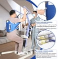 thumbnail image 6 of EZ Assistive Sit-to-Stand Lift Sling for Patient Transfer, Padded Back Support, Adjustable Stand Assist, 500 lb Capacity, Medium, Blue, 6 of 7