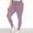 Purple, variant on Busydd Leggings for Women Plus Size XL-5XL Elastic Waist Yoga Pants Solid Color Gym Workout Leggings Stretchy Overiszed Athletic Pants for Women