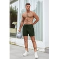 thumbnail image 3 of COOFANDY Men' Gym Shorts 5 Inch Athletic Workout Shorts Lightweight Casual Short with Zipper Pockets, 3 of 6