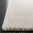 thumbnail image 3 of SAFAVIEH August Carlene Solid Plush Shag Runner Rug, Ivory, 2'3" x 16', 3 of 7
