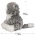 thumbnail image 4 of Peluche GUND Camilla Kitten Cat de 9 pulgadas para niños de 1 año o más, color gris y blanco, 4 of 9