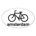 thumbnail image 1 of CafePress - Bike Amsterdam Oval Sticker - Sticker (Oval), 1 of 1