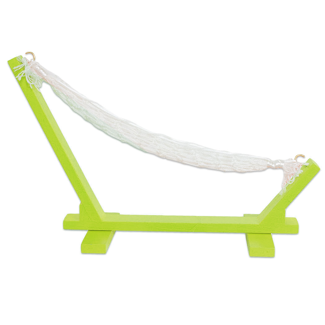 10' Tropical Fantasy Chartreuse Green Mini Hammock Wine Bottle Holder