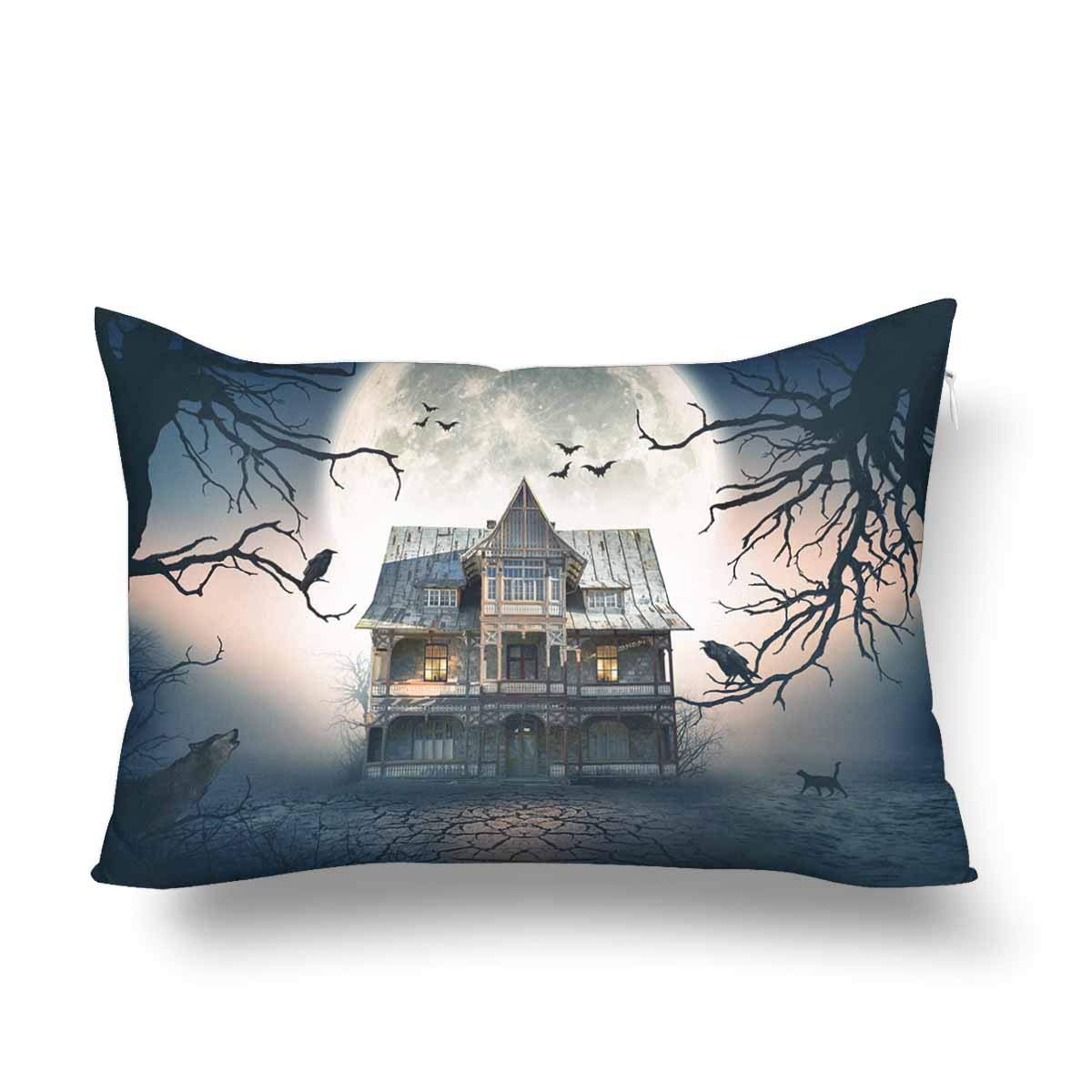 Gckg Haunted House Full Moon Halloween Pillow Cases Pillowcase 20x30 Inches Walmart Canada