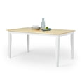 thumbnail image 4 of TMS Havana 59" Indoor Dining Table, White/Natural, 4 of 6