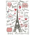 thumbnail image 2 of EREHome Polyester Fabric 5x7ft Cartoon Painting Paris Eiffel Tower Photography Backdrop Birthday Background for Children, 2 of 2