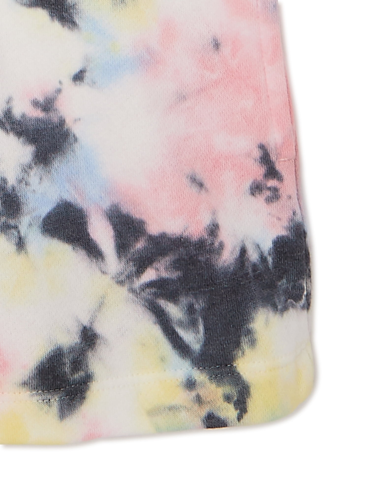 Wonder Nation Girls Tie-Dye Athleisure Shorts, Sizes 4-18 & Plus