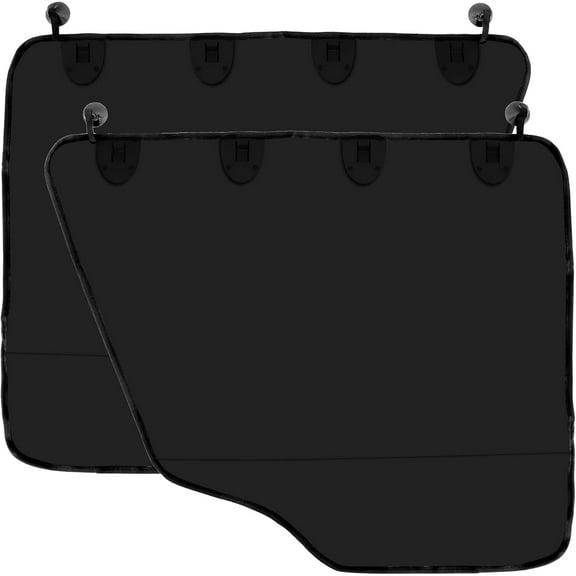 Car Door Protector - 2 Pack Durable & Universal Fit Anti-Scratch Waterproof Vehicle Door Covers with Pocket, Guards Your Car from Dog Scratching, Machine Washable (Grey)