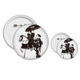 thumbnail image 1 of Japon mujeres montando caballo sketch Insignia insignia botón diseño conjunto, 1 of 3