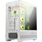 MSI MAG PANO 110R PZ WHITE Mid-Tower Chassis, 270-degree Panoramic Display, Airflow Optimization, ATX/Micro-ATX/Mini-ITX