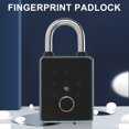 thumbnail image 4 of Fingerprint Smart Padlock Lock with 2keys  Card APP Key Access Theft Proof Waterproof Keyless Entry Electronic Lock for Outdoor Fence Gate, 4 of 7