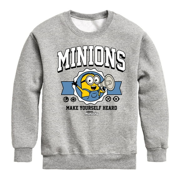 Despicable Me Minions - Make Yourself Heard - Toddler & Youth Crewneck Fleece Sweatshirt