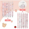thumbnail image 6 of 12pcsGel Ink Pens, Cute Blcak Pens, 0.5mm Kawaii Retractable Ballpoint Pens Set,  Office Supplies for Women Writing Journaling, Taking Notes, 6 of 8