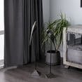 thumbnail image 2 of 29", 35"H Black Aluminum Bird Sculpture, by DecMode (2 Count), 2 of 9