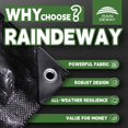 thumbnail image 2 of Lona Raindeway, 213 x 213 cm, 8 mil, impermeable, resistente a los rayos UV, 2 of 9