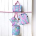 thumbnail image 7 of Lilly Pulitzer Insulted Backpack Cooler Large Capacity, Pink/Blue Portable Soft Cooler Bag for Picnics, Beach, Pool, Hiking, Best Fishes, 7 of 7