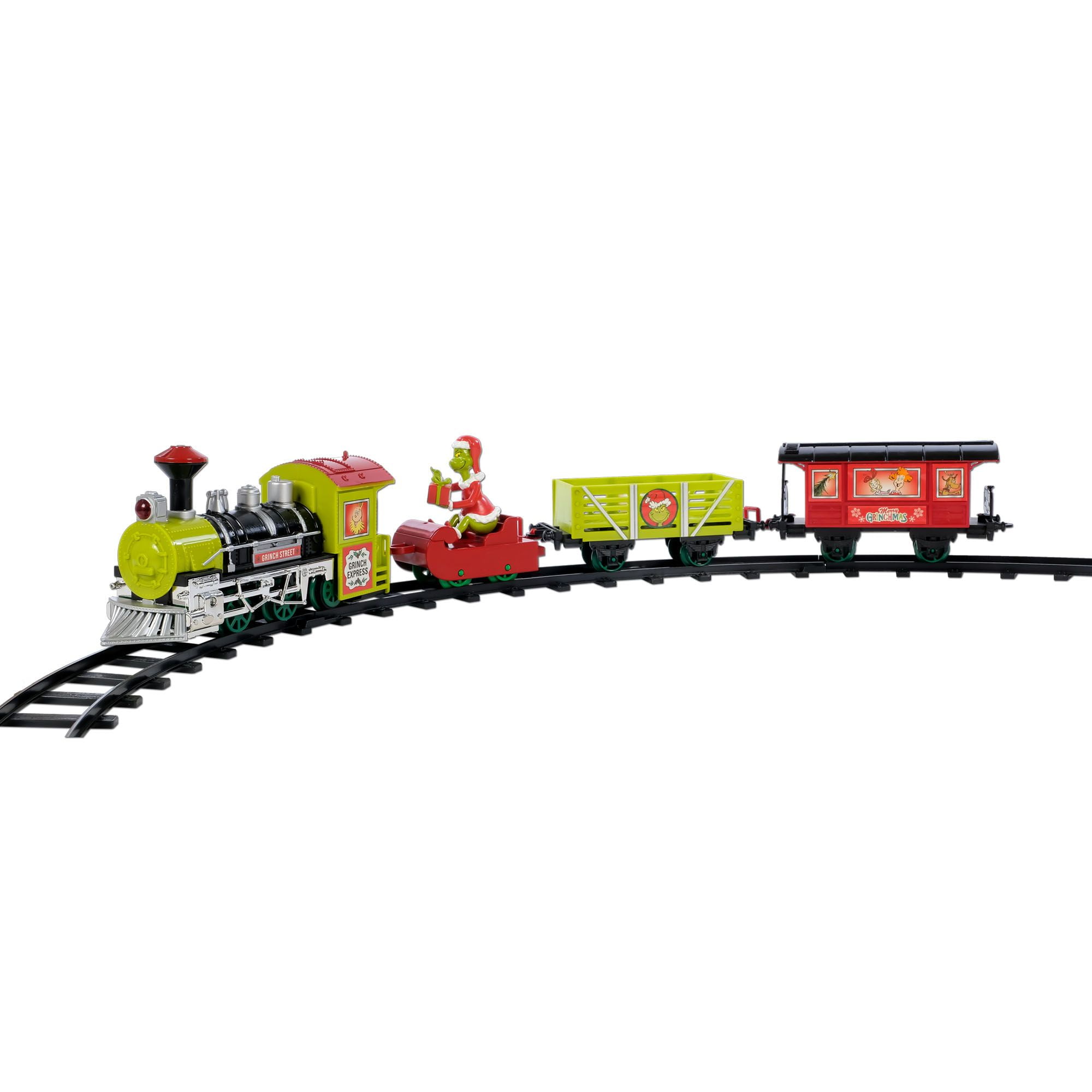 Holiday Time Grinch Christmas Train Set