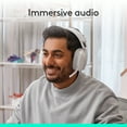 thumbnail image 5 of Logitech Zone Vibe 100 Wireless Closed-Back Over-Ear Headset, Off-White, 5 of 10