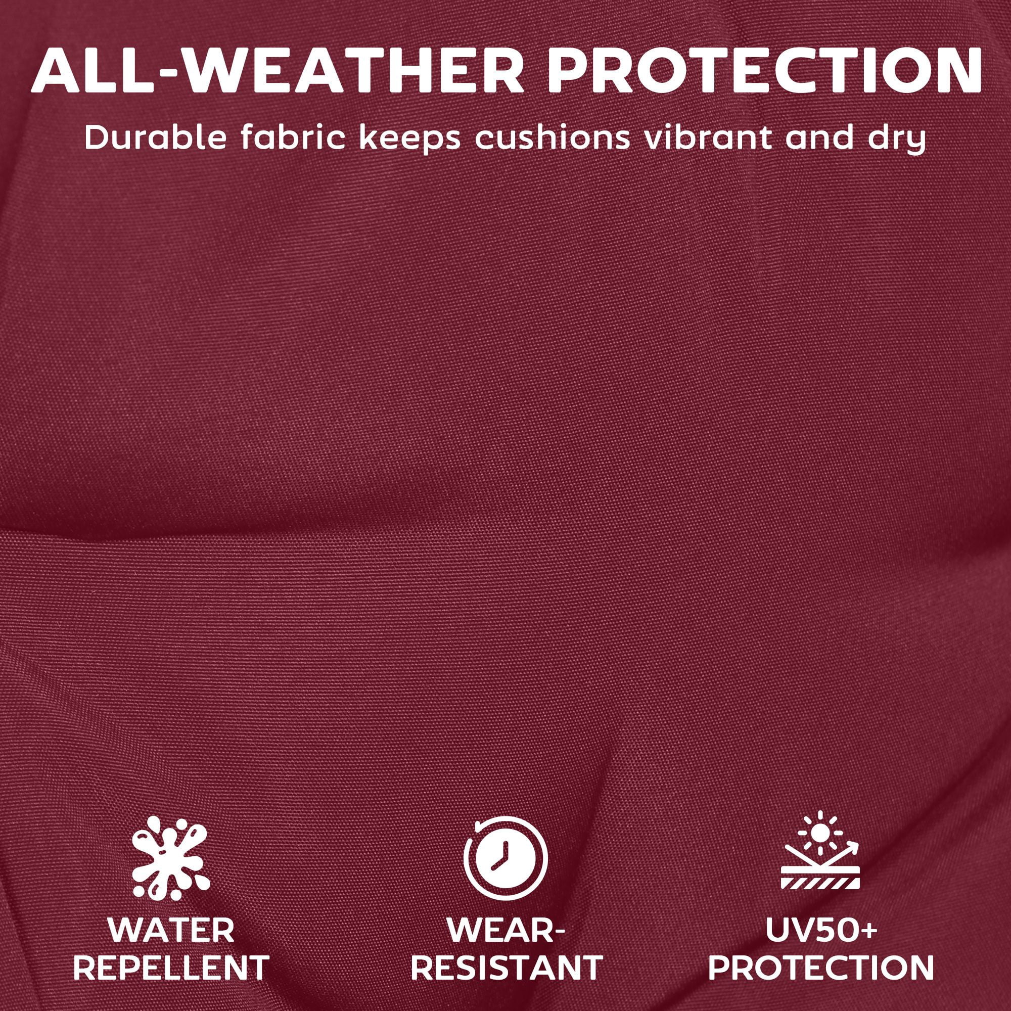 Alvantor Chaise Lounge Cushion 4" Lounge Chair Cushion for Outdoor 21" x 72 ", Red