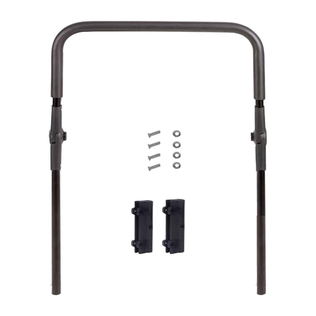 Asa de plegable, barra de empuje y tracción, ángulo ajustable, fácil instalación, asa multifunción para carritos de camping, accesorio para