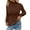 Coffee, variant on Wutalume Women's Casual High Neck Fleece Lined Knitted Sweater, Solid Color Loose Warm Top, Winter Pullover for Cold Days and Indoor Comfort,Beige L