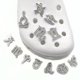 thumbnail image 1 of 12 piezas de adornos de sandalias de zueco 3D (doce constelaciones), amuletos de zapatos, lindos adornos de zapatos para zuecos, zapatos, sandalias, pulsera DIY, 1 of 5