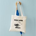 thumbnail image 4 of CafePress - Man With Allure Tote Bag - Unisex Canvas Tote Bag, Beige, 1-Piece, 4 of 6